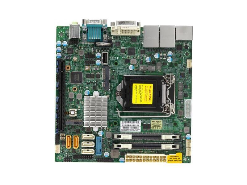 MBD-X11SSV-Q-O  Supermicro Server motherboard MBD-X11SSV-Q-O, Single socket, Intel Q170, 2xDDR4, 5xSATA3 6G, 1xPCIe3.0/ M.2 PCIe3.0, 2xGE i219LM+i210AT, miniATX, Retail