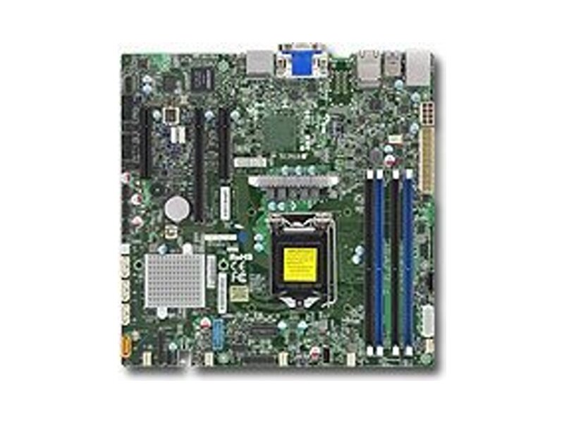 MBD-X11SSZ-F-O  Supermicro Server motherboard MDB-X11SSZ-F-O, Single socket, Intel С236, 4xDDR4, 4xSATA3 6G, 3xPCIe3.0, 2xGE i219LM+i210AT, microATX, Retail