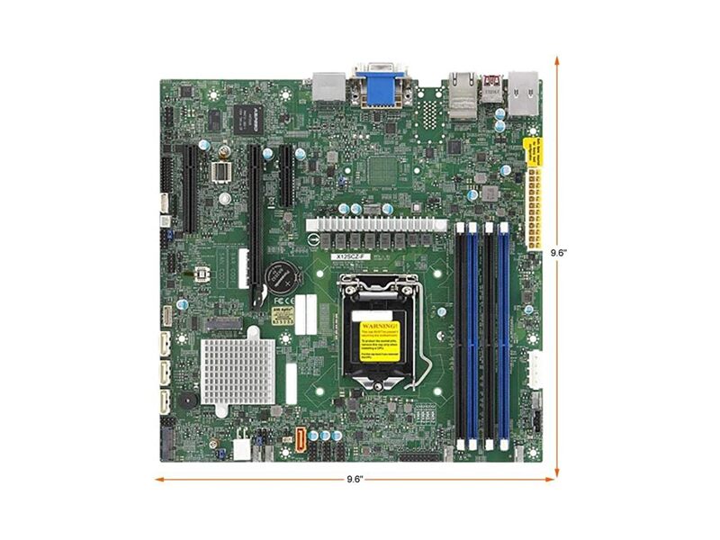 MBD-X12SCZ-QF-B  Supermicro Server motherboard X12SCZ-QF, Micro ATX, Comet Lake PCH Q470, LGA1200, 1 PCIE x