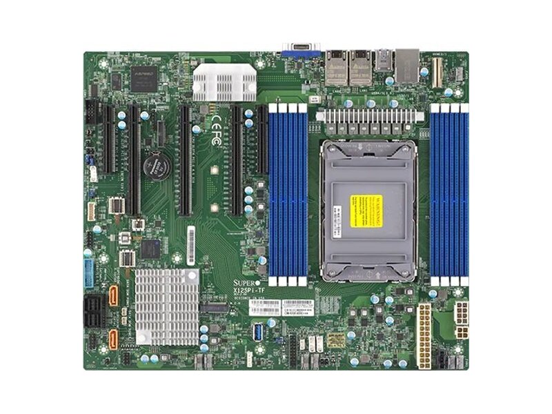 MBD-X12SPI-TF-O  Supermicro Server motherboard MBD-X12SPI-TF-O, Single socket LGA4189, Intel C621, 8xDDR4, 10xSATA3 SATA RAID 2х10GgbEth, ATX, Retail