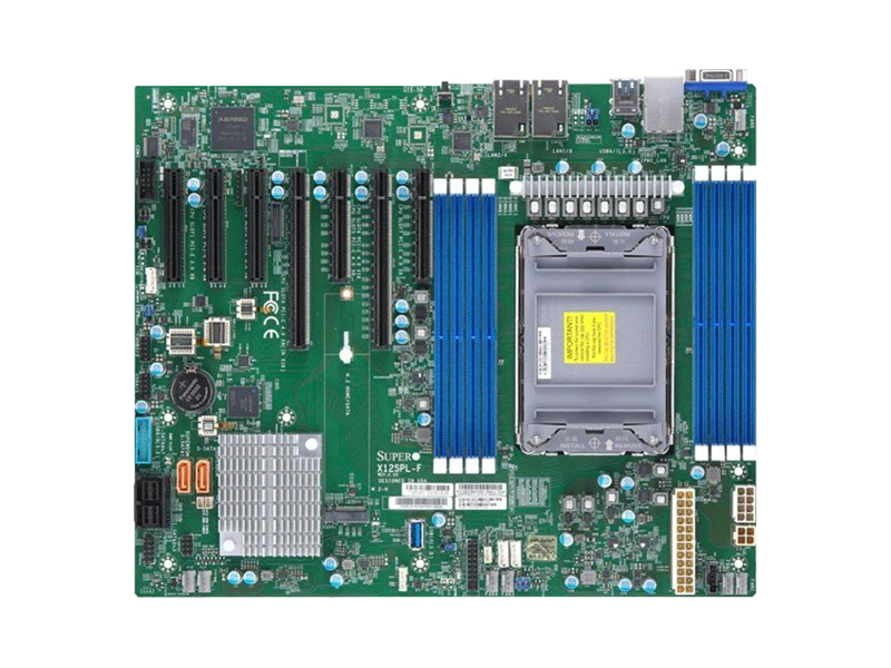 MBD-X12SPL-F-B (bundle)  Motherboard Supermicro X12SPL-F, ATX 1 LGA-4189, Intel C261A, 8 DIMM DDR4, 10 SATA ports, 1 PCIe 4.0 x16, 1 PCIe 4.0 x8 (in x16 slot), 2 PCIe 4.0 x8, 3 PCIe 3.0 x8, M.2 1 SATA/ PCIe 3.0 x4 2280/ 22110