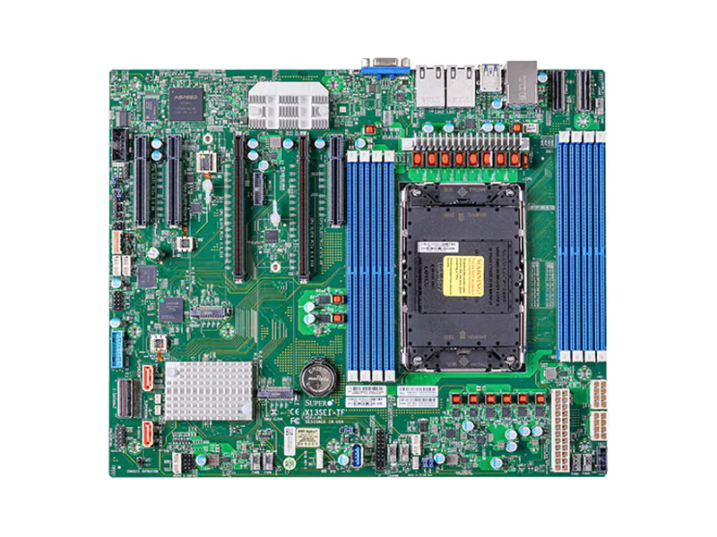 MBD-X13SEI-TF-B  Supermicro Server Motherboard MBD-X13SEI-TF-B, E-ATX, OEM 4th Gen Intel® Xeon® Scalable processors, Single Socket LGA-4677 (Socket E), CPU TDP supports up to 350W TDP Intel C741® Chipset Up to 2TB 3DS ECC RDIMM, DDR5-4800MT/ s (1DPC) in 8 DIMM slots 2 MCI