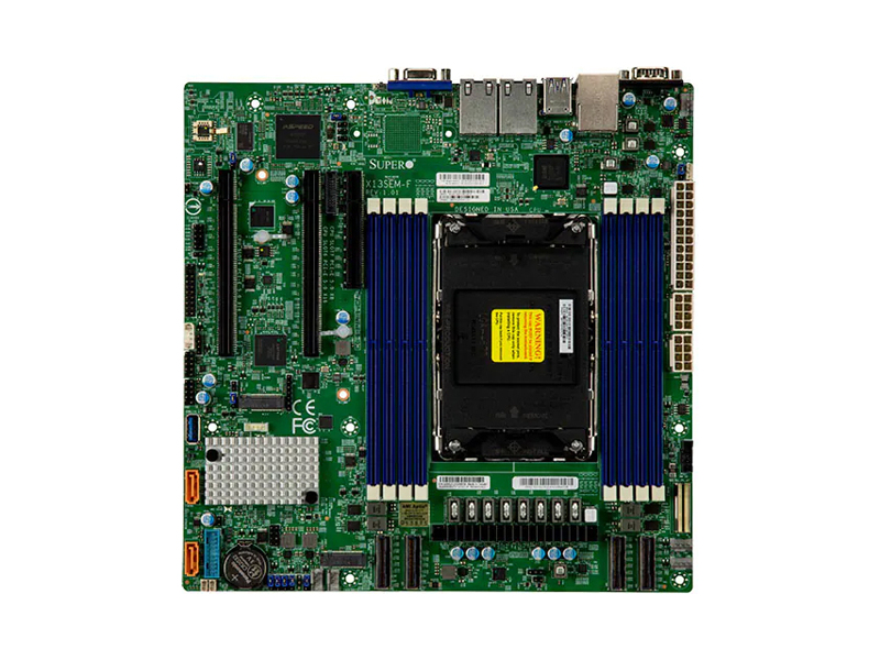 MBD-X13SEM-F-B_bundle  Supermicro Server Motherboard MBD-X13SEM-F-B, E-ATX, OEM 4th Gen Intel® Xeon® Scalable processors, Single Socket LGA-4677 (Socket E) supported, CPU TDP supports Up to 350W TDP Intel C741® Chipset Up to 2TB 3DS ECC RDIMM, DDR5-4800MT/ s (1DPC) in 8 DIMM sl