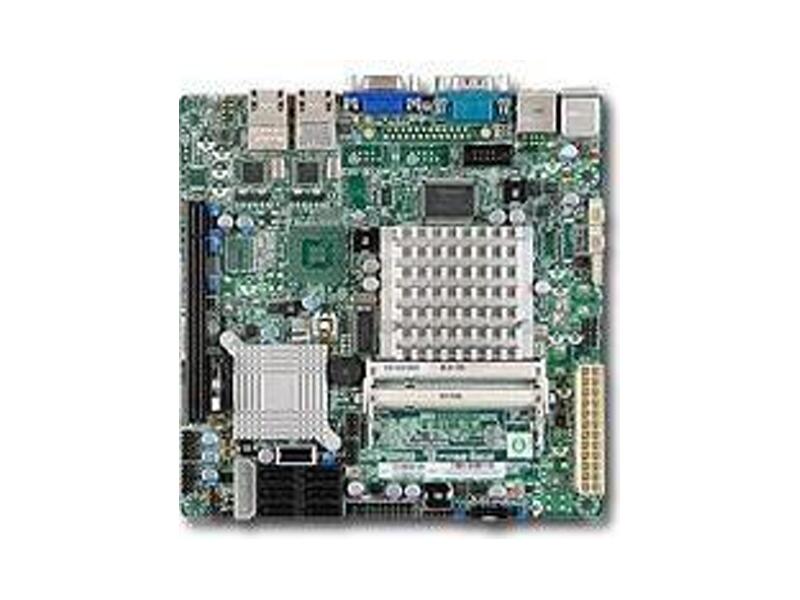 MBD-X7SPA-H-D525-O  Supermicro Server motherboard MBD-X7SPA-H-D525-O, Single skt, Intel Atom D525, 2xDDR3, 6xSATA2, 1xPCIE 2.0 x16(x4), 2х Gigabit Ethernet, Mini ITX, Retail