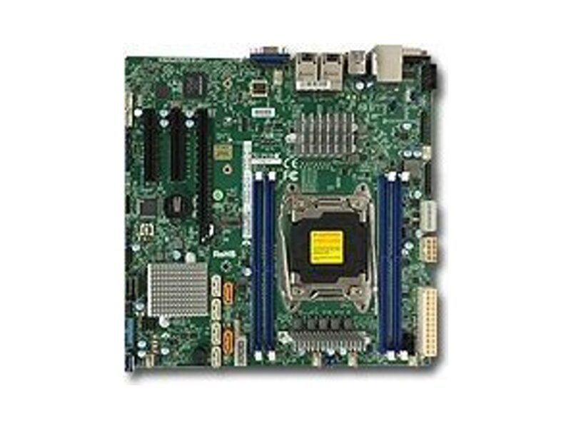 MBD-X10SRM-TF  Supermicro Server motherboard MBD-X10SRM-TF, Single socket, Intel C612, 4xDDR4, 10xSATA3 6G, 3xPCIe3.0, 2x10GE iX550, microATX