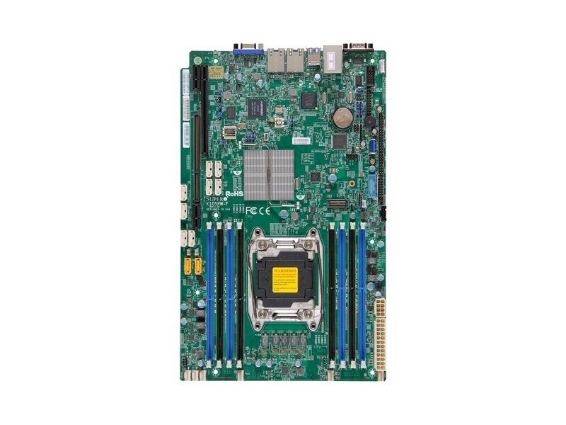 MBD-X10SRW-F  Supermicro Server motherboard MBD-X10SRW-F, Single socket, Intel C612, 8xDDR4, 10xSATA3 6G, 2xPCIe3.0, 2xGE i350, 8.15''x13.05''