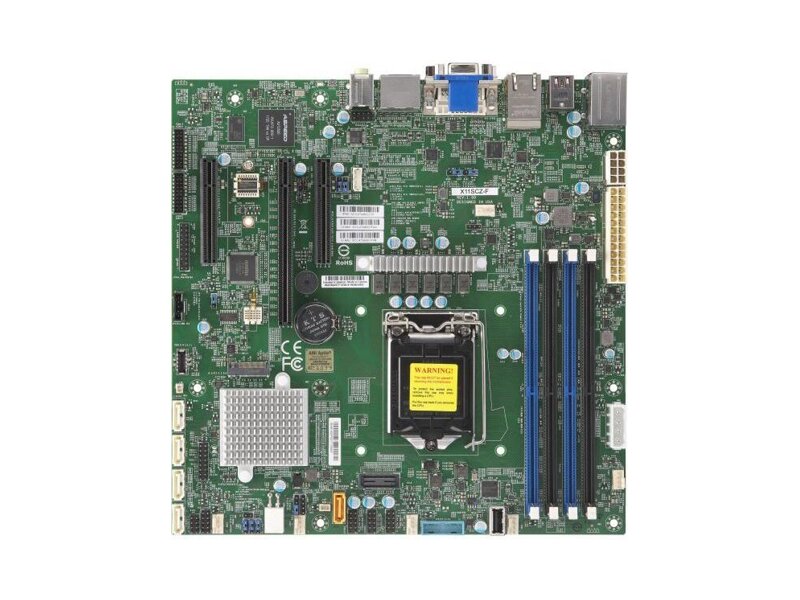 MBD-X11SCZ-F  Supermicro Server motherboard MBD-X11SCZ-F, Single socket, Intel C246, 4 DIMM slots, 5xSATA3 6G, 1 PCI-E 3.0 x16, 2 PCI-E 3.0 x4 (in x8 slot), uATX