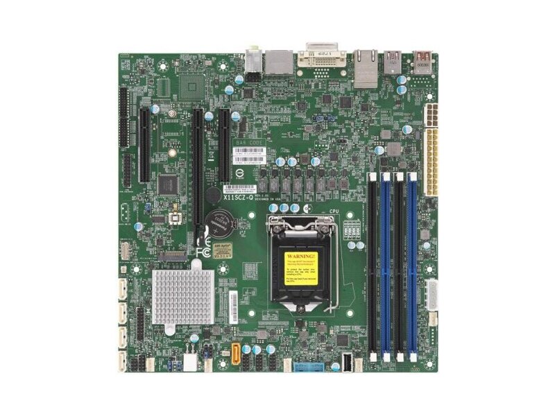 MBD-X11SCZ-Q  Supermicro Server motherboard MBD-X11SCZ-Q, Single socket, Intel Q370, 4 DIMM slots, 5xSATA3 6G, 1 PCI-E 3.0 x16,