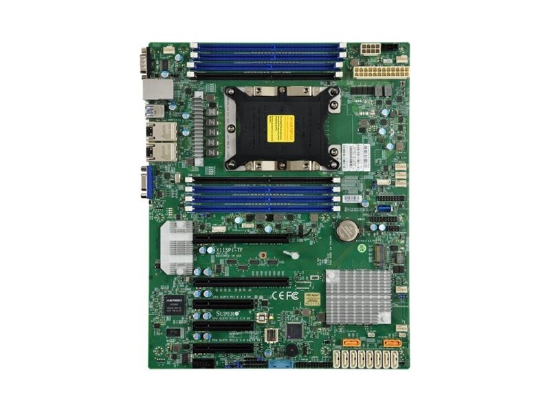 MBD-X11SPI-TF/BULK  Supermicro Server motherboard MBD-X11SPI-TF-B, Single socket, Intel C622, 8xDDR4, 10xSATA3 6G, 5xPCIe3.0, 2x10GE, ATX