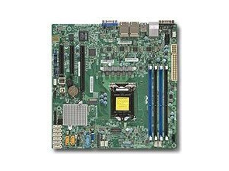MBD-X11SSH-LN4F  Supermicro Server motherboard MBD-X11SSH-LN4F, Single socket, Intel C236, 4xDDR4, 8xSATA3 6G, 3xPCIe3.0, 4xGE i210AT, microATX