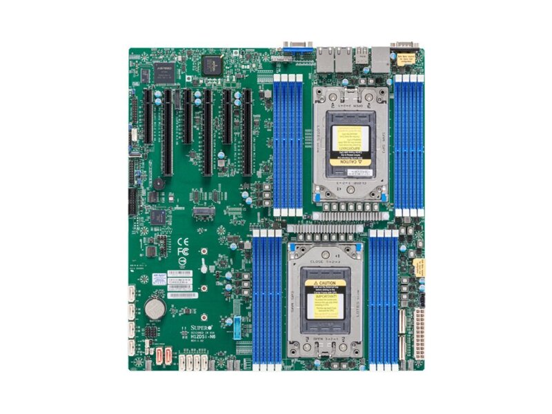 MBD-H12DSI-N6-B  	Supermicro Server motherboard MBD-H12DSI-N6-B Dual AMD EPYC™ 7003/ 7002 Series Processors, 4TB Registered ECC DDR4 3200MHz SDRAM in 16 DIMMs, 10 SATA3, 2 SATADOM, 4 NVMe (10)