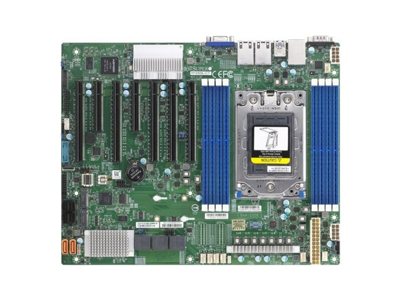 MBD-H12SSL-NT-B  Supermicro Server motherboard MBD-H12SSL-NT-B, AMD EPYC (Socket SP3), 8xDDR4, 16xSATA (or 4xNVMe), 2xM.2, 2xDOM, 2x10GbE (Broadcom BCM57416), IPMI, 5xPCI-Ex16 + 2xPCI-Ex8, Video port