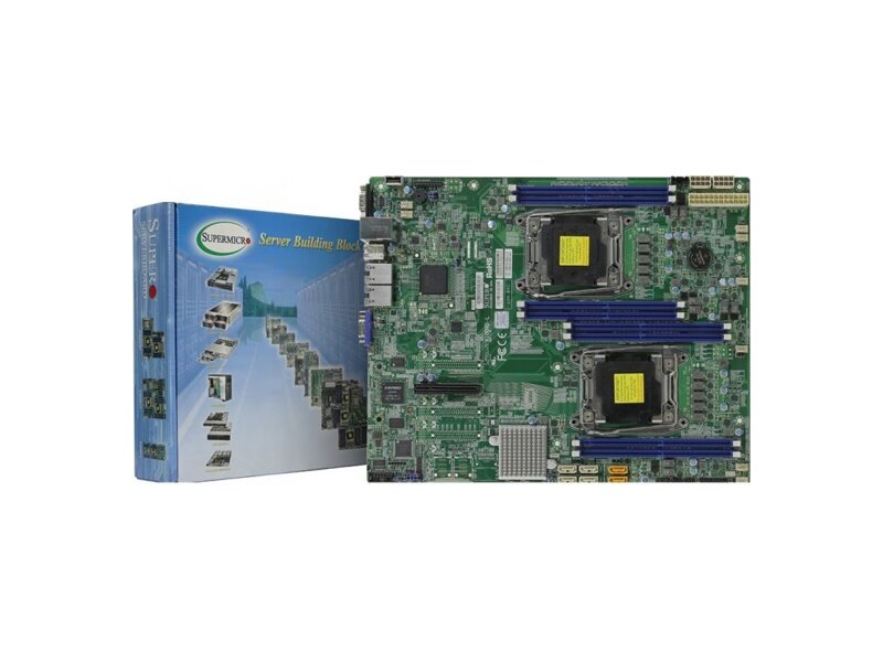 MBD-X10DRD-L-O  Supermicro Server motherboard MBD-X10DRD-L-O, Dual Socket, Intel C612, 8xDDR4, 6xSATA3 6G, 1xPCIe3.0, 2xGE i350, E-ATX, Retail