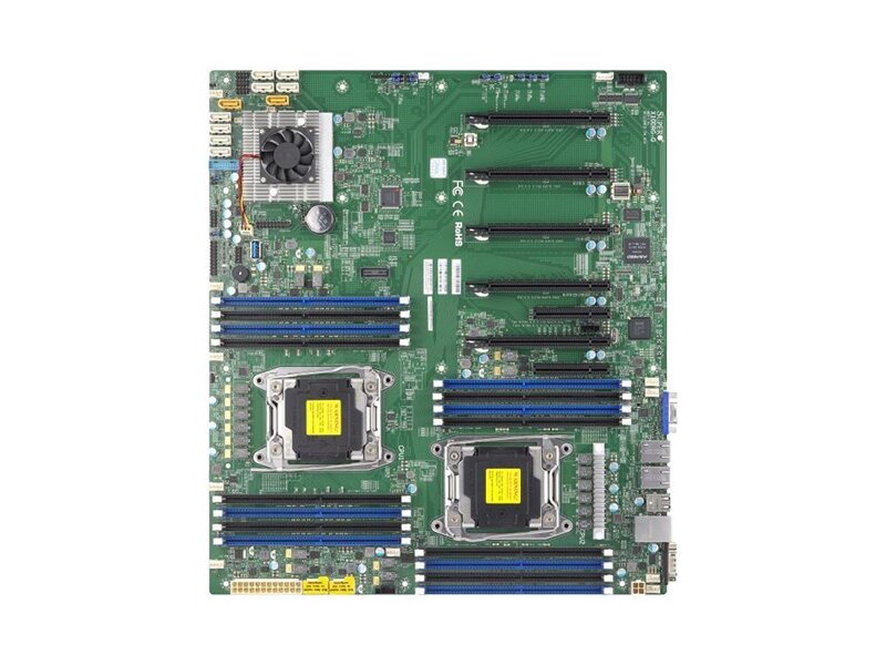 MBD-X10DRG-Q  Supermicro Server motherboard MBD-X10DRG-Q, Dual socket, Xeon E5-2600 v4/ v3, iC612, 16xDDR4, 10xSATA3 RAID 0,1,5,10, 2x GbE, IPMI, KVM, 4 PCI-E 3.0 x16, 2 PCI-E 3.0 x8 (1 in x16), 1 PCI-E 2.0 x4 (in x8), 15.2'' x 13.2''