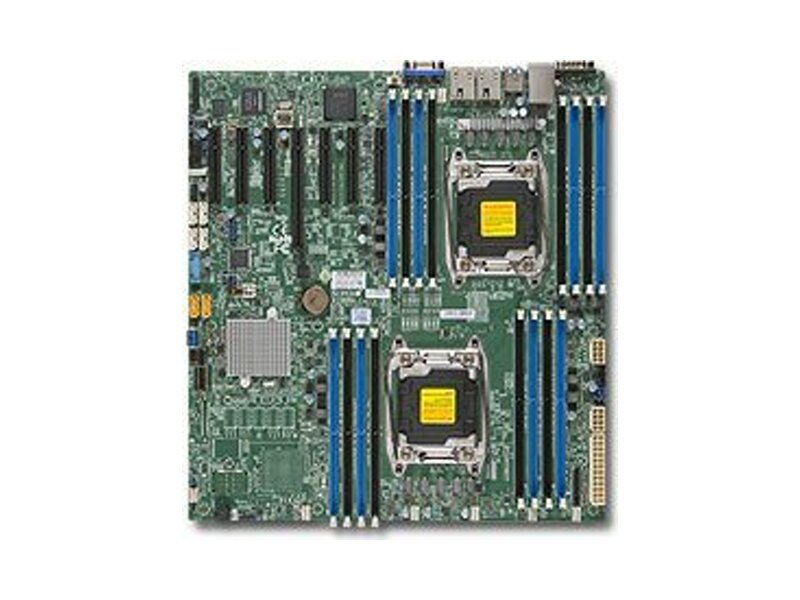 MBD-X10DRH-I-O  Supermicro Server motherboard MBD-X10DRH-I-O, Dual Socket, Intel C612, 16xDDR4, 10xSATA3 6G, 7xPCIe3.0, 2xGE i350, E-ATX, Retail