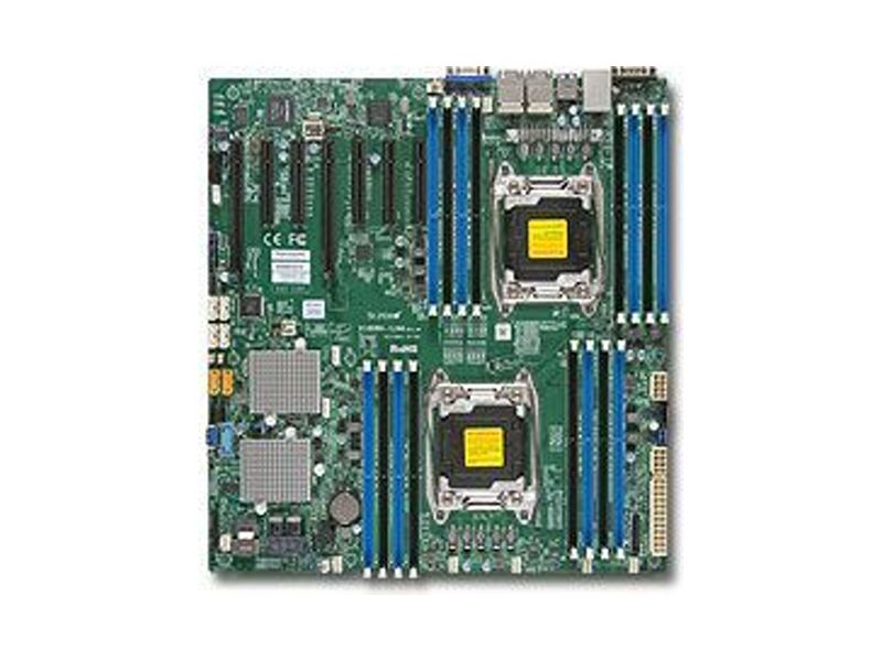 MBD-X10DRH-ILN4-O  Supermicro Server motherboard MBD-X10DRH-ILN4-O, Dual Socket, Intel C612, 16xDDR4, 10xSATA3 6G, 2 PCIe3.0 x16, 4 PCIe3.0 x8, 1 PCIe3.0 x4 (in x8), 6 PCIe3.0 x8, 4xGE i350, E-ATX, Retail