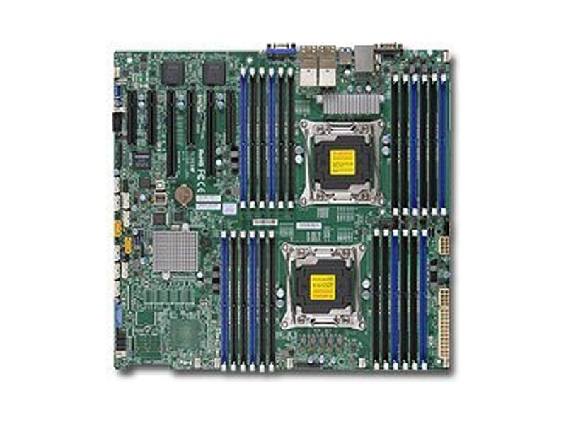 MBD-X10DRI-LN4+-B  Supermicro Server motherboard MBD-X10DRI-LN4+-B, Dual Socket, Intel C612, 24xDDR4, 10xSATA3 6G, 5xPCIe3.0/ 1xPCIe2.0, 4xGE i350, E-ATX