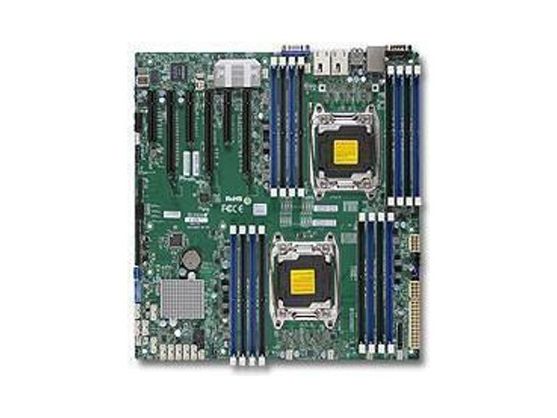 MBD-X10DRI-T-B  Supermicro Server motherboard MBD-X10DRI-T-B, Dual Socket, Intel C612, 16xDDR4, 10xSATA3 6G, 6xPCIe3.0, 2x10GE iX540, E-ATX