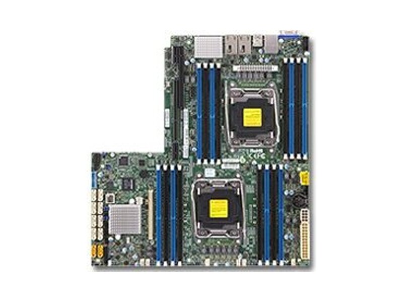 MBD-X10DRW-I-O  Supermicro Server motherboard MBD-X10DRW-I-O, Dual Socket, Intel C612, 16xDDR4, 10xSATA3 6G, 2xPCIe3.0, 2xGE i350AM2, 12.3''x13'', Retail
