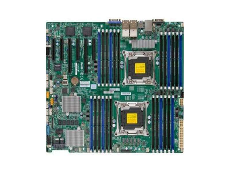 MBD-X10DRi-O  Supermicro Server motherboard MBD-X10DRI-O, Dual Socket, Intel C612, 16xDDR4, 10xSATA3 6G, 6xPCIe3.0, 2xGE i350, E-ATX, Retail