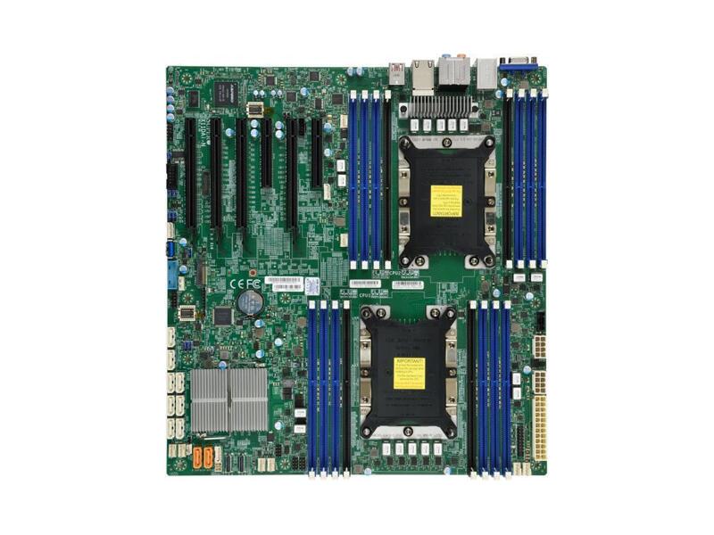 MBD-X11DAI-N-O  Supermicro Server motherboard MBD-X11DAI-N-O, Dual socket, Intel C621, 16xDDR4, 10xSATA3 6G, 4x PCIe3.0 x16, 2x PCIe3.0 x8, M.2: PCIe3.0 x4, 2xGE C621, E-ATX, Retail