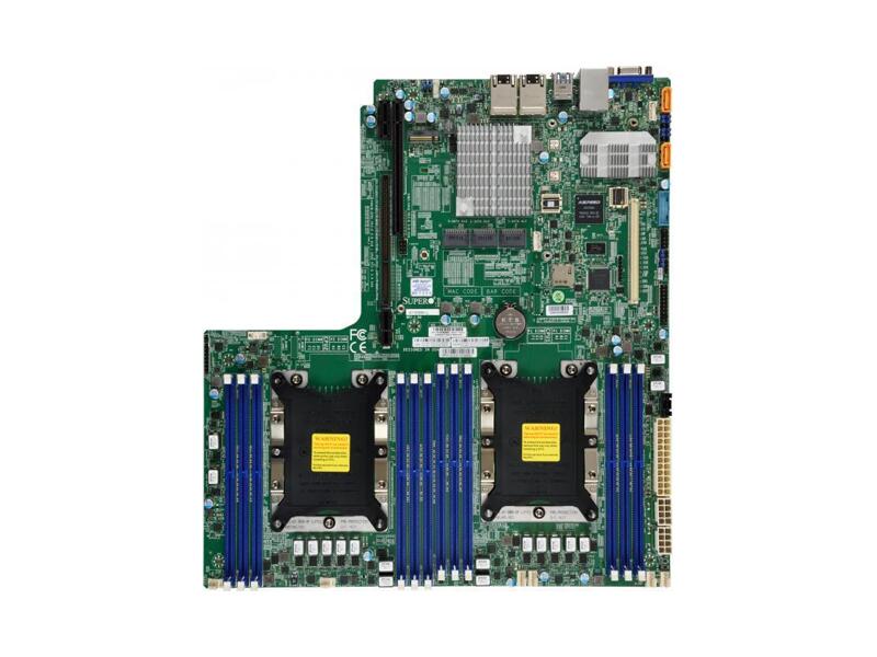 MBD-X11DDW-L-B  Supermicro Server motherboard MBD-X11DDW-L-B, Dual socket, Intel C621, 12xDDR4, 14xSATA3 6G, 3xPCIe3.0/ M.2 PCIe3.0, 2xGE C621, 12.3''x13.4''