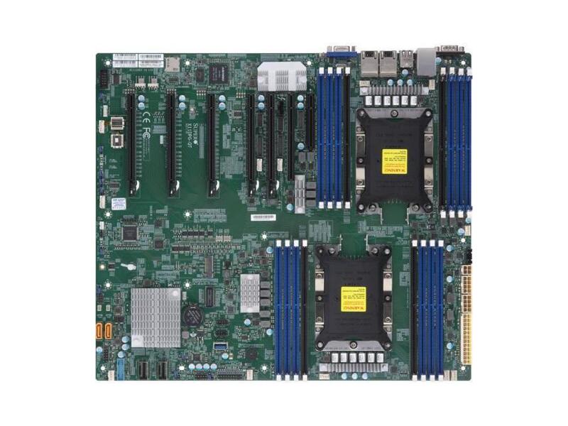 MBD-X11DPG-QT-B  Supermicro Server motherboard MBD-X11DPG-QT-B, Dual socket, Intel C621, 16xDDR4, 10xSATA3, 2x10GE iX550, 6 PCI-E 3.0 x16, 1 PCI-E 3.0 x4 (in x8 slot), 15.12''x13.2''