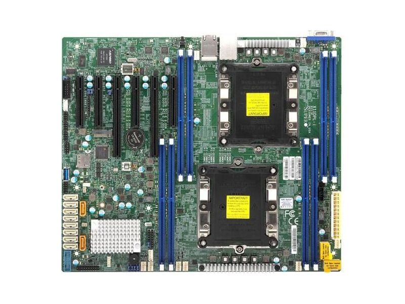 MBD-X11DPL-I-O  Supermicro Server motherboard MBD-X11DPL-I-O, Dual socket, Intel C621, 8xDDR4, 10xSATA3 6G, 6xPCIe3.0/ M.2 PCIe3.0, 2xGLAN Marvell 88E1512, ATX, Retail