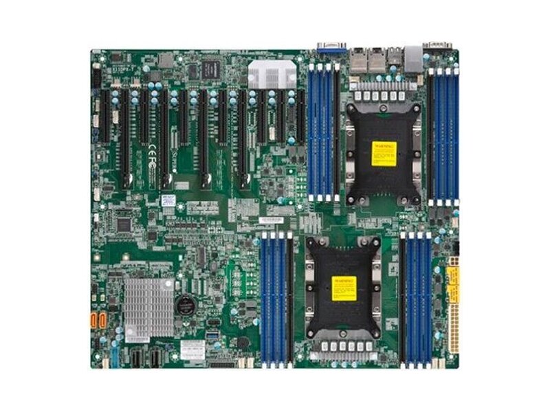 MBD-X11DPX-T-B  Supermicro Server motherboard MBD-X11DPX-T-B, Dual socket LGA3647, Intel C621, 16xDDR4, 2xRJ45 10GBase-T, 10xSATA3 (6G), RAID 0, 1, 5, 10, 5xUSB 3.0 + 4xUSB 2.0, 1xVGA, 2xCOM, 2xPCI-E 3.0 x16 + 8xPCI-E 3.0 x8 + 1xPCI-E 3.0 x4, Bulk