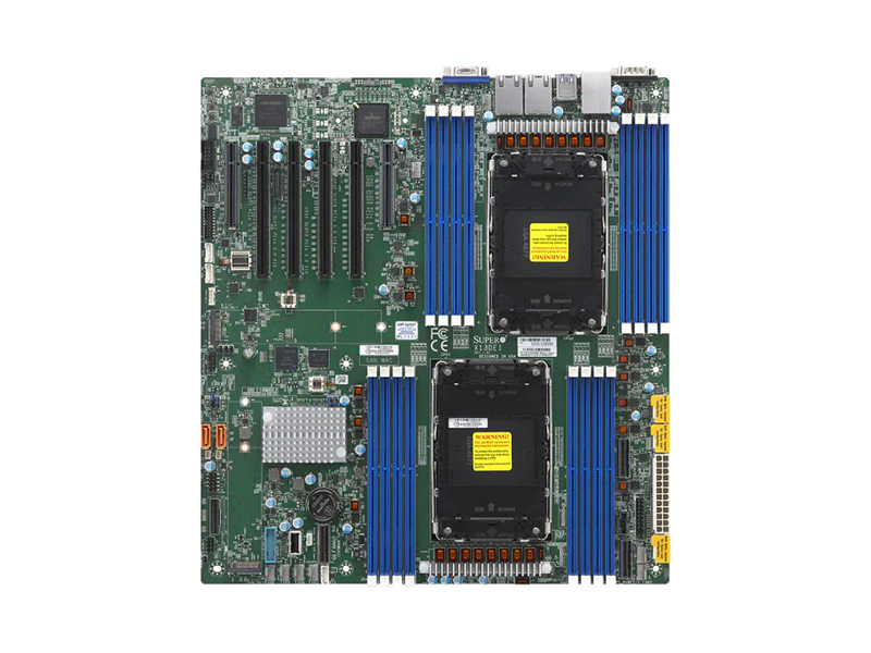 MBD-X13DEI-B  Системная плата Supermicro MBD-X13DEI-B, E-ATX, OEM 1. 4th Gen Intel Xeon Scalable, Dual Socket , 350W TDP 2. Support CXL 3. Intel C741 Chipset 4. Up to 4TB 3DS ECC RDIMM DDR5 16 DIMM slots 5. 4 PCIe 5.0 x16
