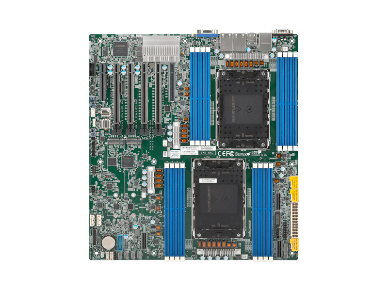 MBD-X14DBI-T-B  Материнская плата Supermicro/ eATX/ 2xIntel Xeon E 6500/ 6700/ LGA4710/ 6xDIMM DDR5 6400 MHz/ 2xM.2 PCI-E Gen5 x4/ 2280/ 22110/ 4xPCI-E Gen5 x16/ 2xPCI-E Gen5 x8/ 6xUSB/ VGA Port/ 2xCOM/ 2xRJ45