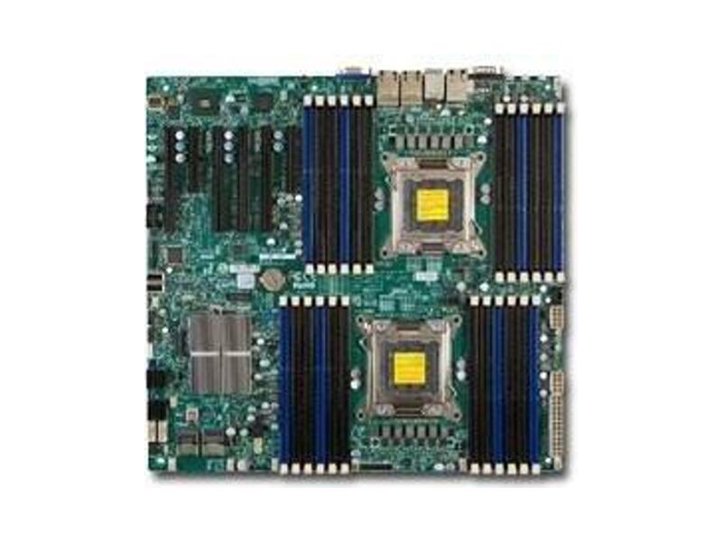 MBD-X9DRI-LN4F+-O  Supermicro Server motherboard MBD-X9DRI-LN4F+-O, Dual socket, Intel C602, 24x DIMM, 8x SATA2 and 2x SATA3, 4 x16 PCIE 3.0, 1 x8 PCIE 3.0, 1 x4 PCIE 3.0 (in x8), 4xGEi350, EEATX, Retail