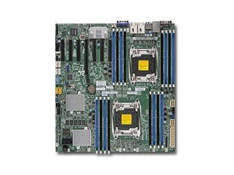 MBD-X10DRH-C  Supermicro Server motherboard MBD-X10DRH-C, Dual Socket, Intel C612, 16xDDR4, 10xSATA3 6G, 7xPCIe3.0, 2xGE i350, E-ATX