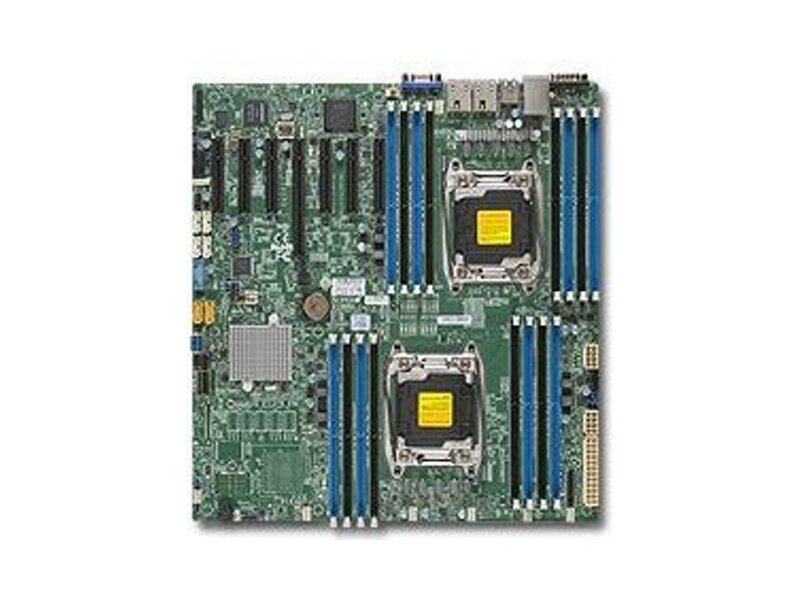 MBD-X10DRH-I  Supermicro Server motherboard MBD-X10DRH-I, Dual Socket, Intel C612, 16xDDR4, 10xSATA3 6G, 7xPCIe3.0, 2xGE i350, E-ATX