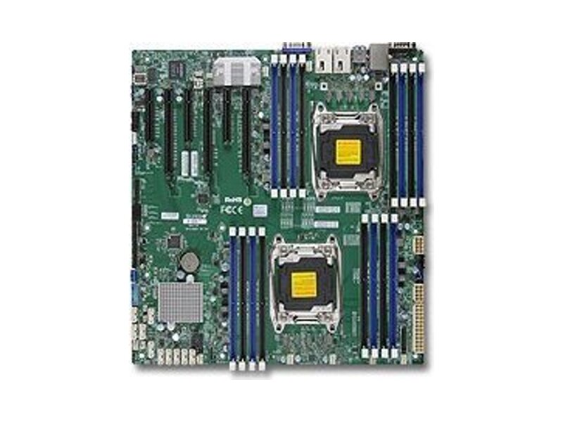MBD-X10DRI  Supermicro Server motherboard MBD-X10DRI, Dual Socket, Intel C612, 16xDDR4, 10xSATA3 6G, 6xPCIe3.0, 2xGE i350, E-ATX