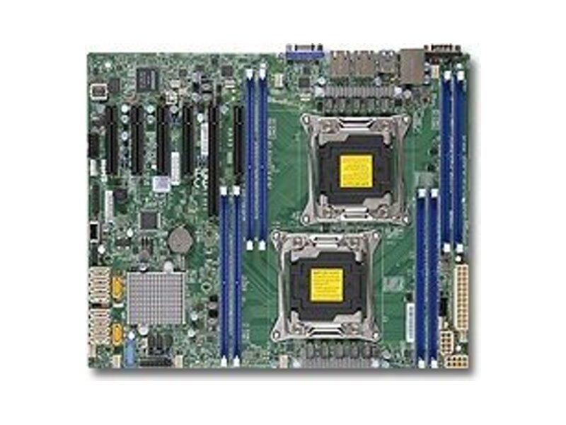 MBD-X10DRL-I  Supermicro Server motherboard MBD-X10DRL-I, Dual Socket, Intel C612, 8xDDR4, 10xSATA3 6G, 5xPCIe3.0/ 1xPCIe2.0, 2xGE i210, ATX