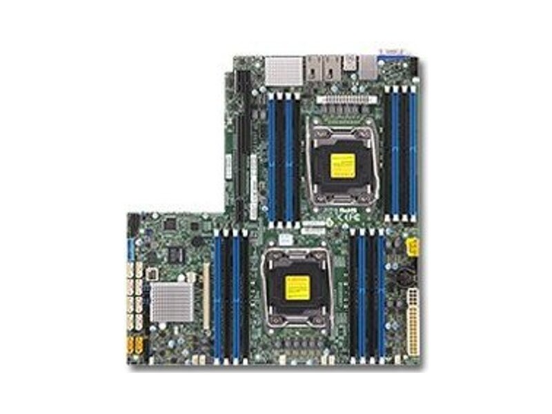 MBD-X10DRW-IT  Supermicro Server motherboard MBD-X10DRW-IT, Dual Socket, Intel C612, 16xDDR4, 10xSATA3 6G, Left side 1x PCIe3.0 x32, Right side 1x PCIe3.0 x16, 2x10GE iX540, 12.3''x13'', Retail