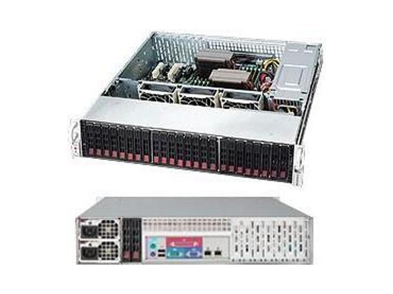 CSE-216BE1C-R920LPB  Supermicro SuperChassis 216BE1C-R920LPB Rack 2U, 24x2.5''' HotSwap opt. 2x2.5'' HotSwap, SAS3 1x Expander, 7xLP, R920W, ATX/ EATX/ EEATX