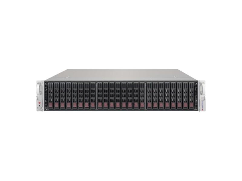 CSE-216BE2C-R741JBOD  Supermicro SuperChassis 216BE2C-R741JBOD Rack 2U Storage JBOD, 24x 2.5'' HS, support SAS3/ 2 HDDs, 1x IPMI port, 740W(1+1)