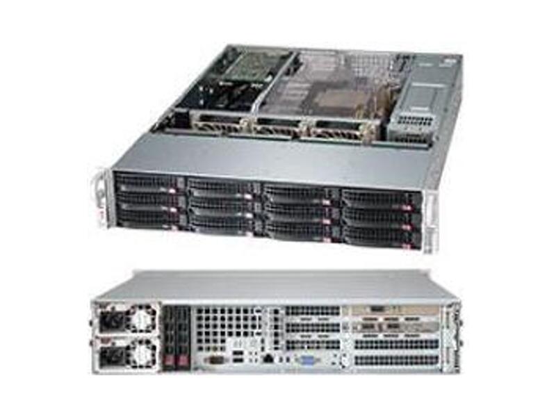 CSE-826BE1C-R920WB  Supermicro SuperChassis 826BE1C-R920WB Rack 2U, 12x 3.5'' HotSwap SAS3/ SATA, 4 FH & HL, 3 LP, R920W, 12''x13''/ 13''x13.68''