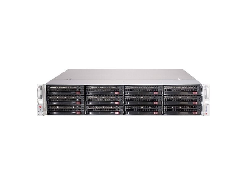 CSE-826BE2C-R741JBOD  Supermicro SuperChassis 826BE2C-R741JBOD Rack 2U Storage JBOD, 12x 3.5'' HS, 1x IPMI port, 740W (1+1)
