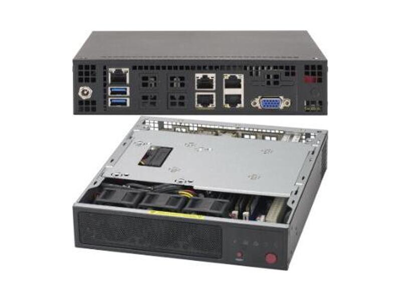 CSE-101F  Supermicro SuperChassis CSE-101F Compact Desktop BOX Server PC, 1x 2.5'' fixed drive bay, Power Switch, Reset Button and LED Indicators, Mini-ITX