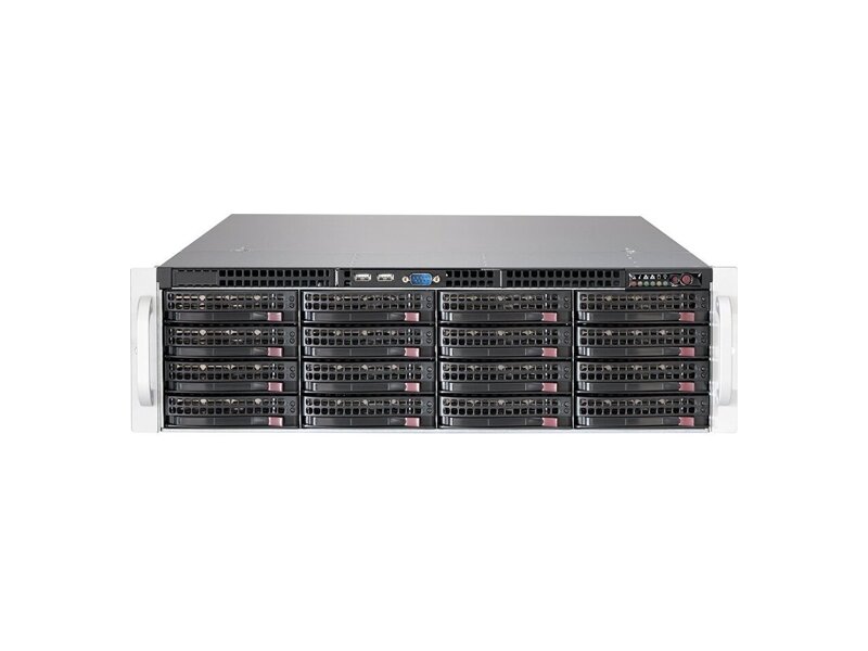 CSE-836BE2C-R1K03JBOD  Supermicro SuperChassis 836BE2C-R1K03JBOD 3U Storage JBOD, 16x 3.5'' HS, 2x SAS3 Expander (12G) w/ Minisas HD Connector (SFF-8644), R1000W, optional rear 2x2,5'' HDD, IPMI port