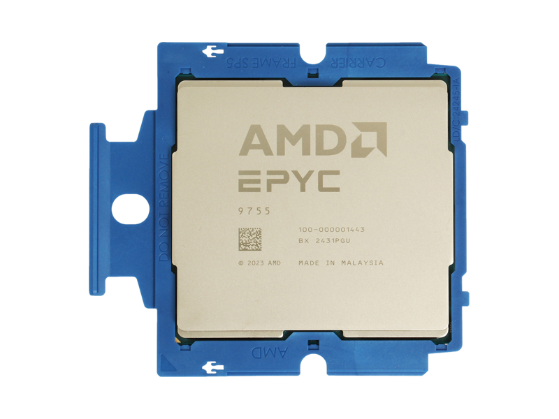 100-000001443  CPU AMD EPYC 9755 X128 128C/ 256T 2.7 GHz (4.1 GHz max) 512MB cache SP5 500W