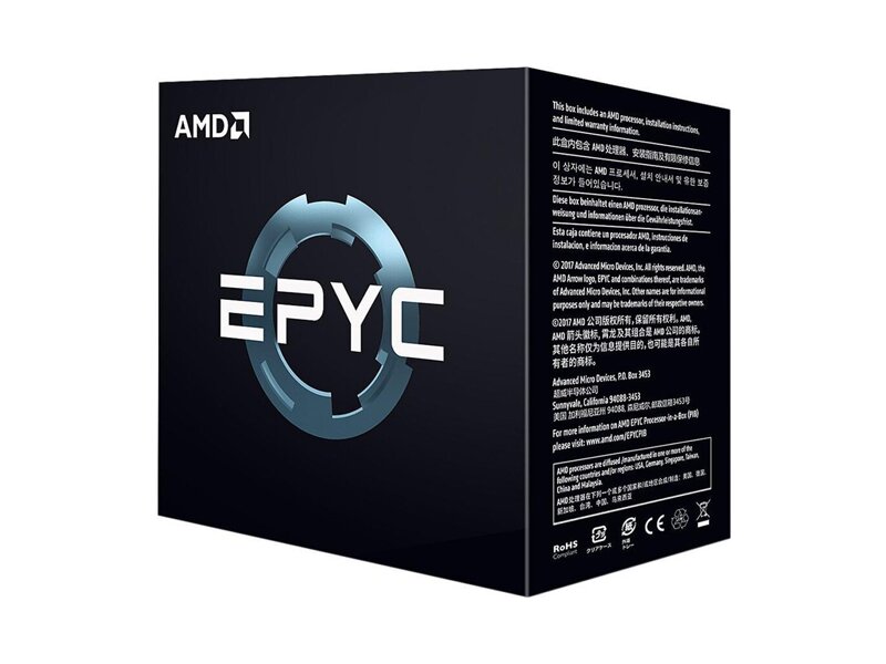 100-000000140  AMD CPU EPYC 7F52 16C/ 32T (3.9GHz Max Boost, 256MB, 240W, SP3) Tray