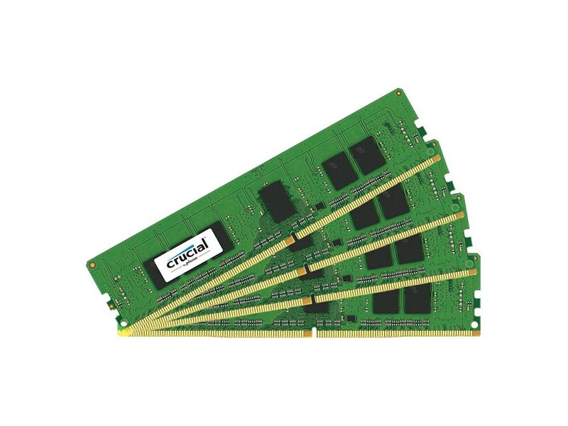 CT4K4G4WFS8213  Crucial DDR4 16GB Kit (4GBx4) 2133 MT/ s (PC4-17000) CL15 SR x8 ECC Unbuffered DIMM 288pin, EAN: 649528767431
