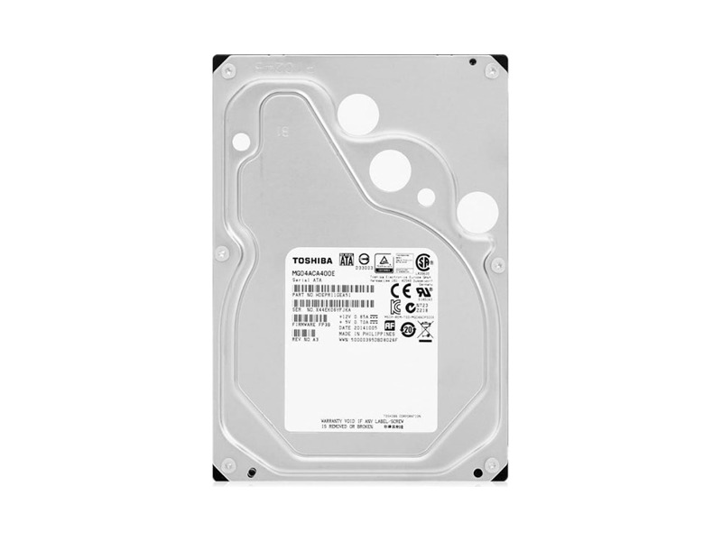 MG04ACA400E  HDD Server Toshiba MG04ACA400E (3.5'', 4TB, 128Mb, 7200rpm, SATA6G) 1