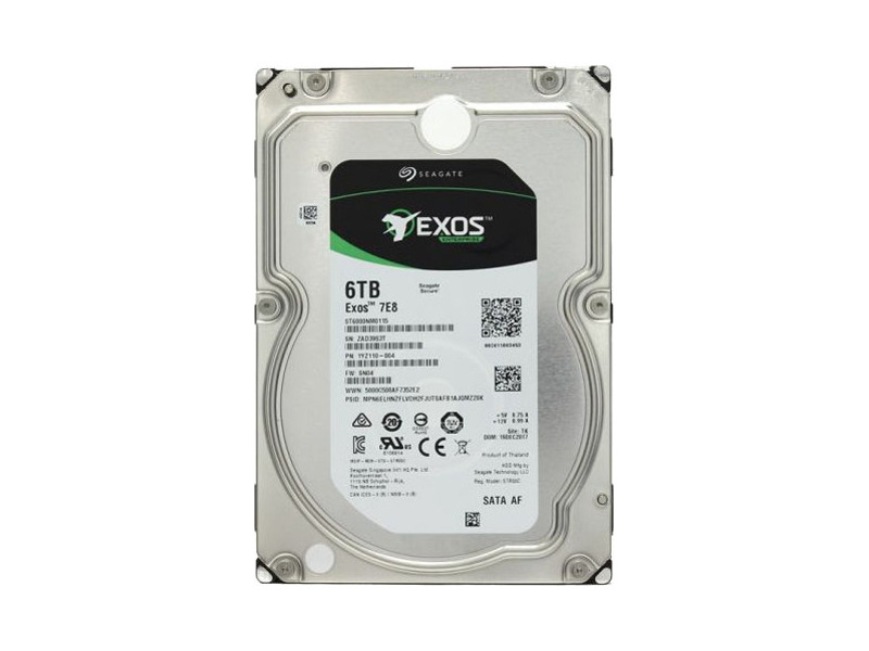 ST6000NM021A  HDD Server Seagate Exos 7E8 ST6000NM021A (3.5'', 6Tb, 256Mb, 7200rpm, SATA6G) (аналог ST6000NM0115) 1