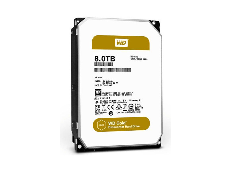 WD101KRYZ  HDD Server WD GOLD WD101KRYZ (3.5'', 10TB, 256Mb, 7200rpm, SATA6G)