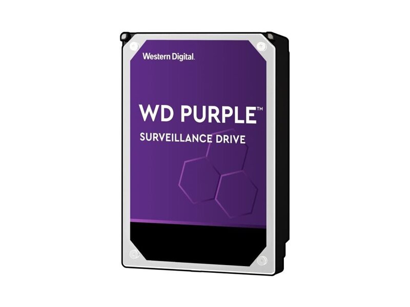 WD102PURZ  HDD Server WD Purple WD102PURZ (3.5'', 10TB, 256Mb, 7200rpm, SATA6G) DV&NVR с поддержкой аналитики данный (AI))
